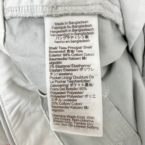 J.Crew 9" Frankie Bermuda Chino Short Cotton Mid Rise Oyster Grey US 12 NWT - Picture 11 of 12